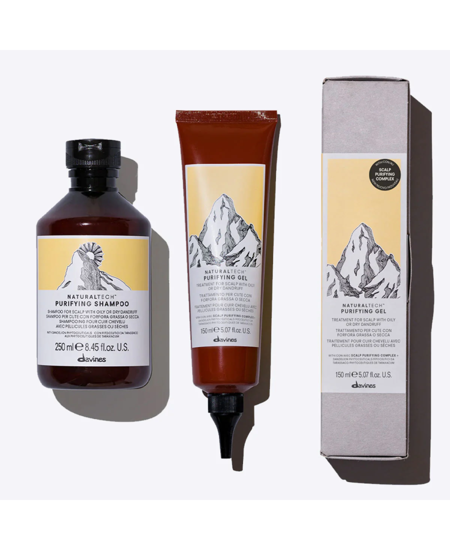 Davines Naturaltech PURIFYING set antiforfora (shampoo + purifying gel)
